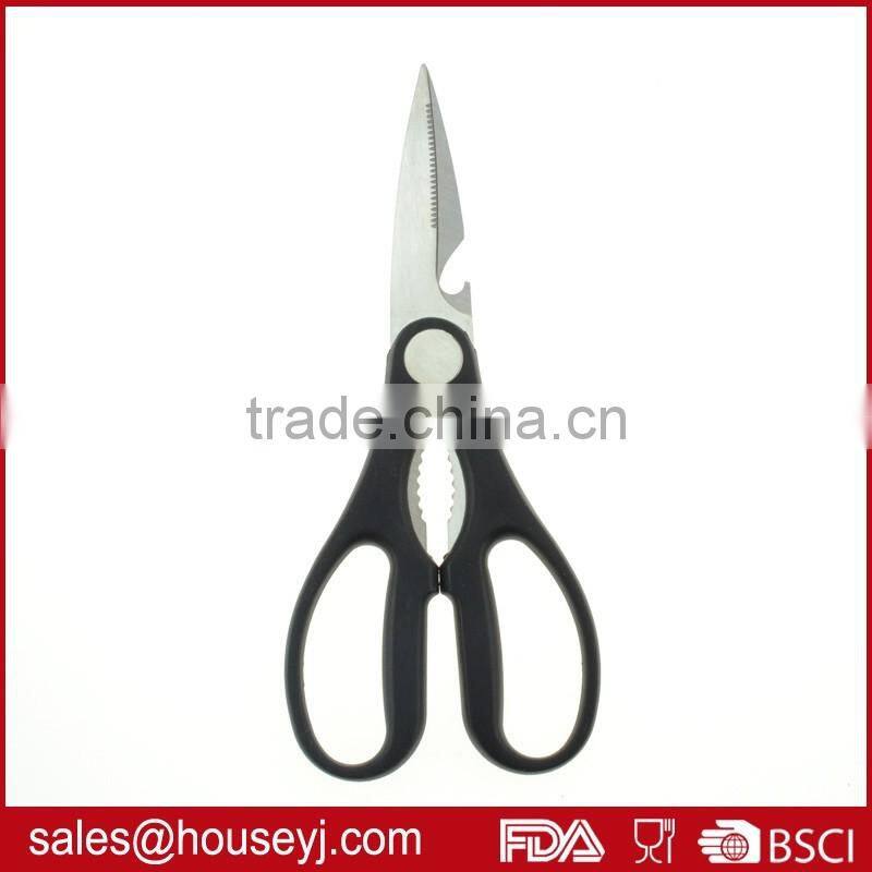 high quality stainless steel kitchen scissors with pp plastic handle
