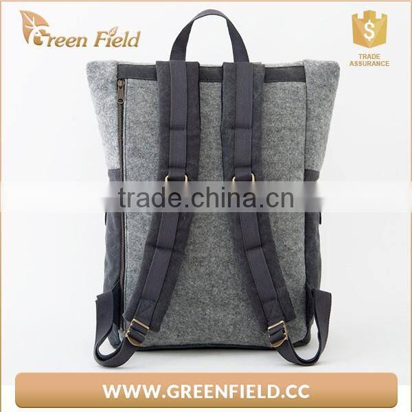 Felt laptop backpack men's felt laptop backpack