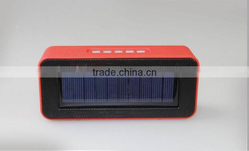 Manufacturers supply new arrive outdoor solar panels charge speaker solar wireless Bluetooth card speaker