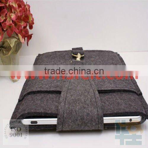 Handmade laptop felt bag in fashion design