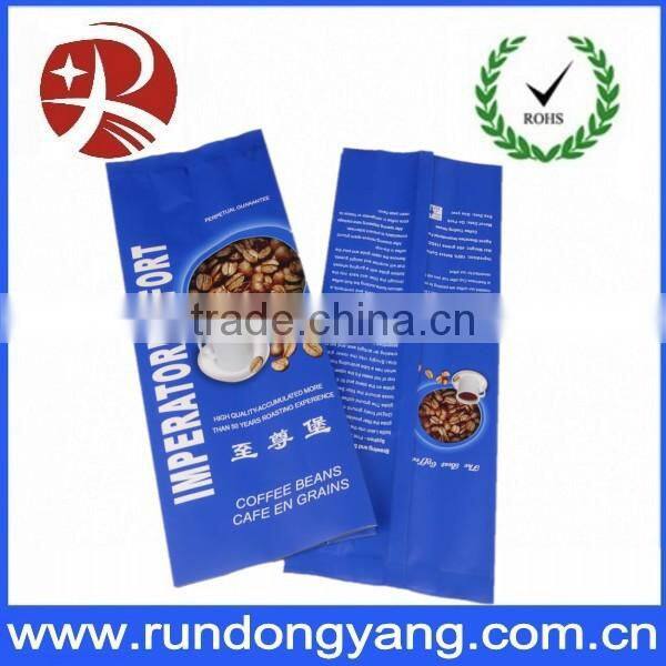 bottom gusset coffee bag with valve