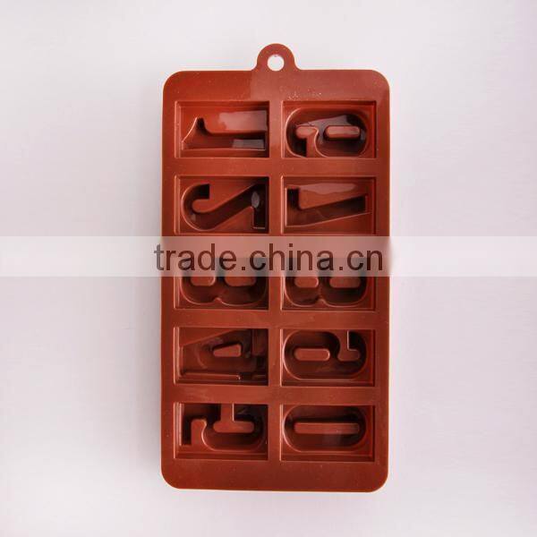 letters and number silicone chocolate mould