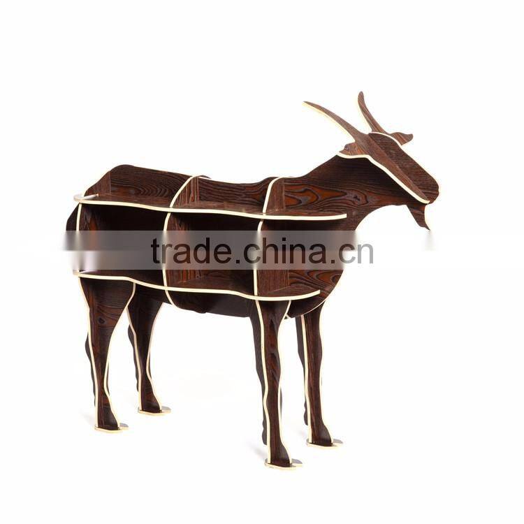 Goat Puzzle Table,Creative Animal Furniture,MDF DIY Assembled Goat Table For Fashion Living Room,Wooden Animal Furniture