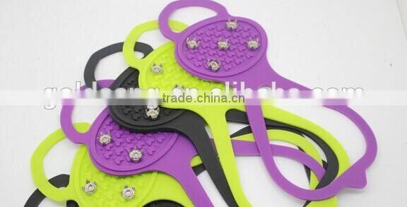 Five teeth Rain and snow weather or leisure fishing anti-skid silicone crampon