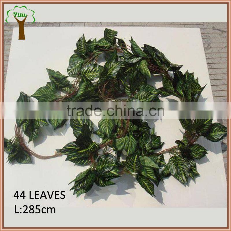 artificial zebra leaves vine in 285cm length
