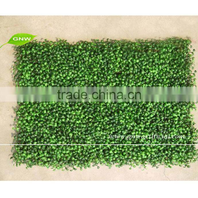 GNW artificial grass plastic grass mat boxwood as decorative wall panel for garden decoration