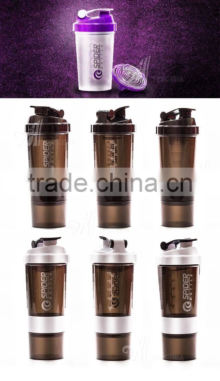 500ml Custom Logo hot and cold water jug shaker bottles for water