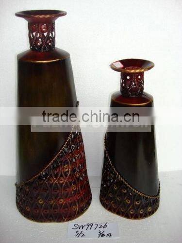 antique decorative metal vase