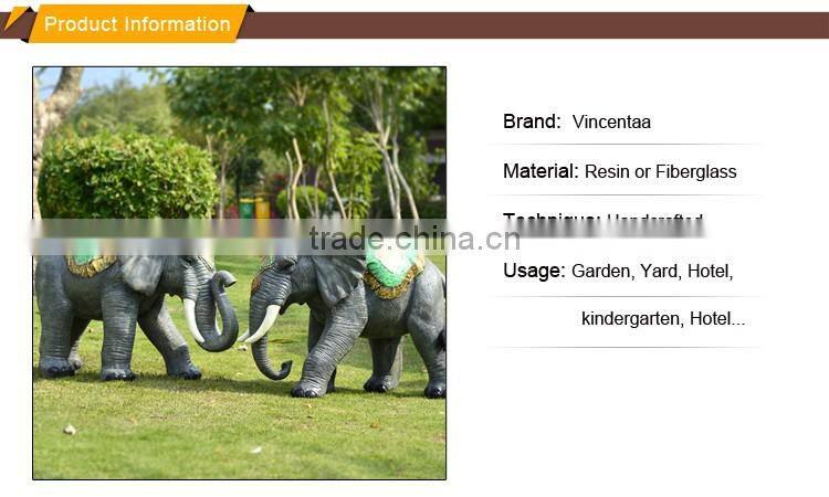alibaba promotion outdoor decoration resin craft elephant fiberglass animals for sale