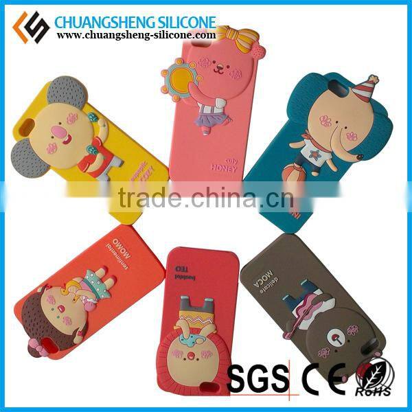 2015 Hot For New Products Fashion Animal Shape Silicone Phone Case