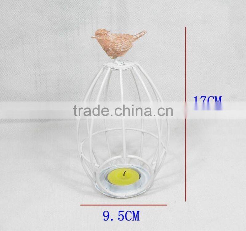 2017 Bird cage morden New Model OEM Metal Lantern Candle Holders