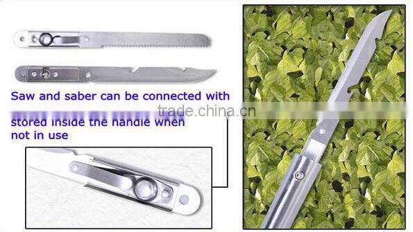 carry bag packing survival tools set for camping with saber,saw,exe and shovel