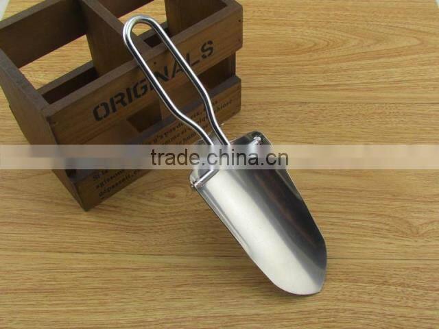 protable camping survival folding stainless steel mini shovel for garden and camping