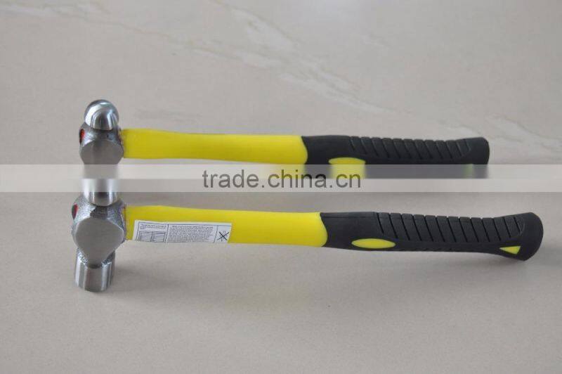 British type ball pein hammer with fiberglass handle