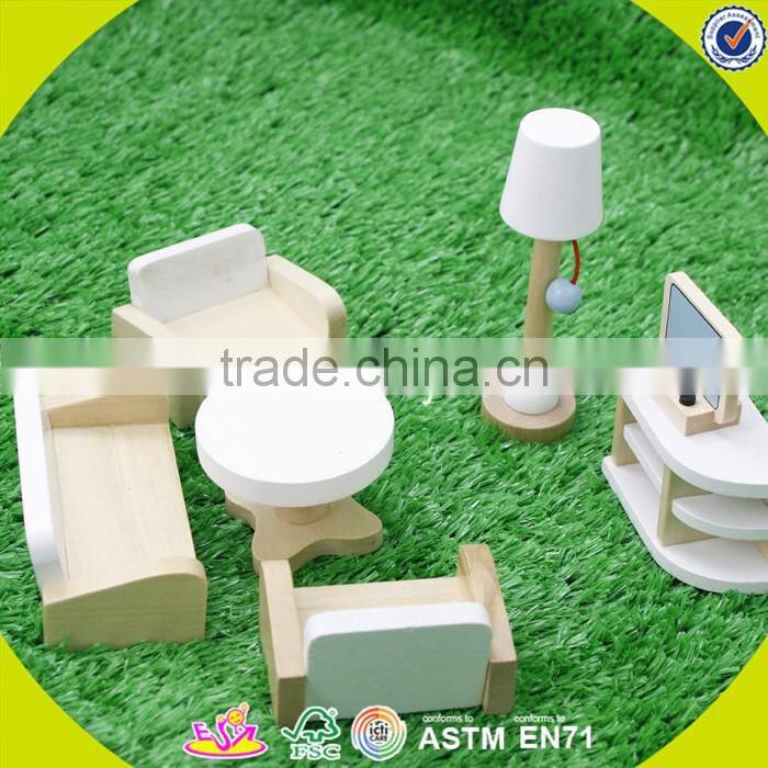 2017 newest baby wooden doll furniture, top fashion kids wooden doll furniture, best chiodren wooden doll furniture W06B045