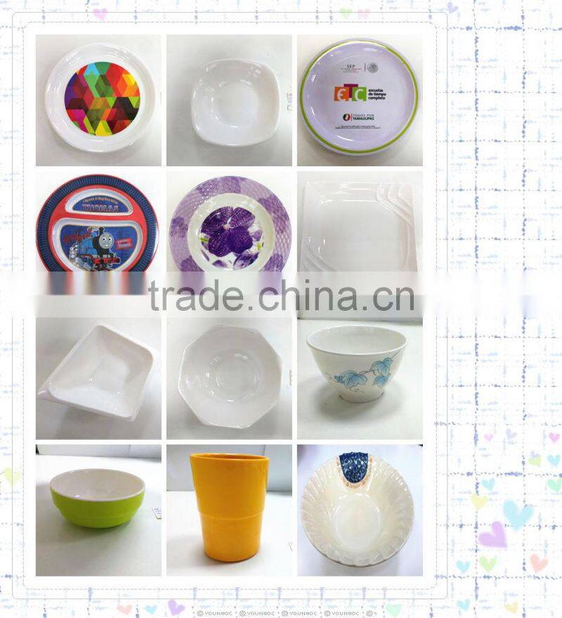 christmas melamine plastic dinnerware unbreakable dinnerware bowl