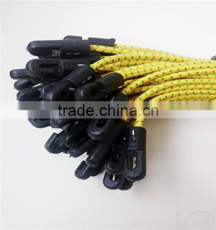 Latex thread elastic bungee toggle ties for scaffolding sheeting