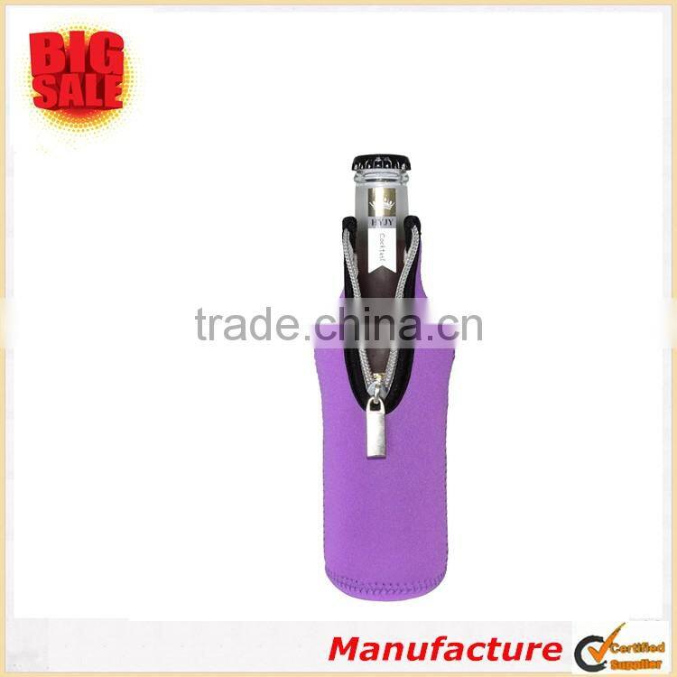 2018 World Cup Cheap Bottle Sleeve Neoprene Collapsible Zipper Bottle Multi-style Beer Cooler for Keep Beer Cider Water Cool
