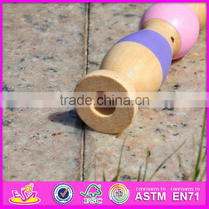 2015 Kids Educational easy knit wool toy,DIY Knitting Wool Funny Soft toy,Wholesale Novelty wool Wooden knit wool toy W11E042