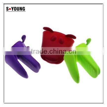 10106 dog head shape Silicone Heat Resistant Grilling BBQ Gloves for Cooking, Baking