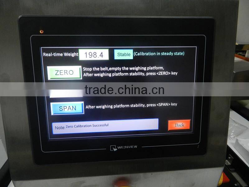 conveyor belt weight check weigher.automatic check weigher machine. check weigher with pusher rejector