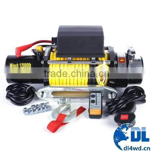 Car parts mini winch accessories off road 12v car winch 8000 lbs 4x4 electric winch for car