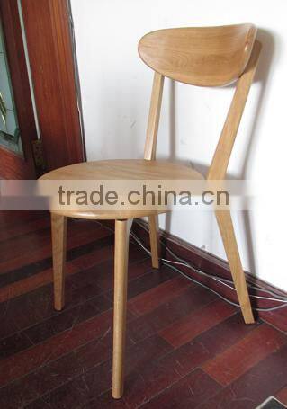 solid oak wood dining chair restaurant wooden chair
