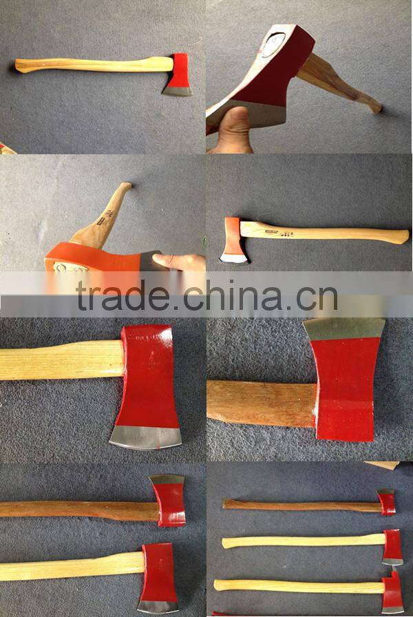 Super solid stainless steel wood handle Fire Axe firemans axe working axe