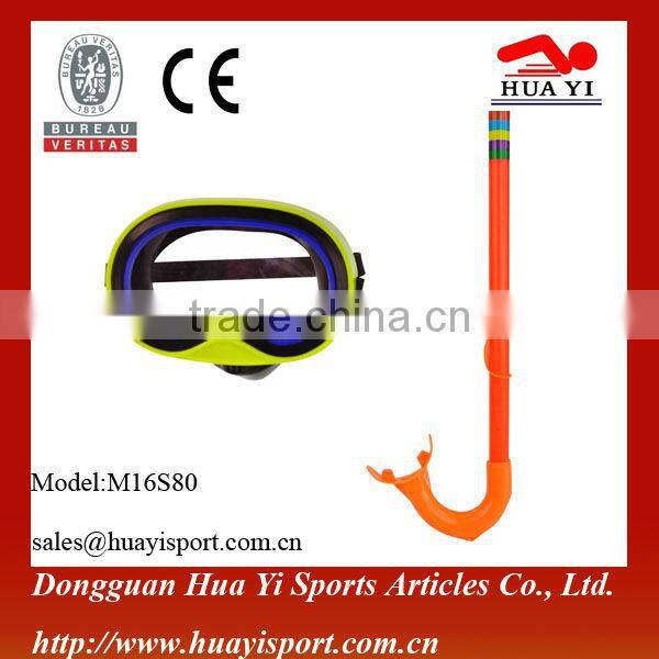 Factory wholesale high quality PVC diving equipment diving mask snorkels