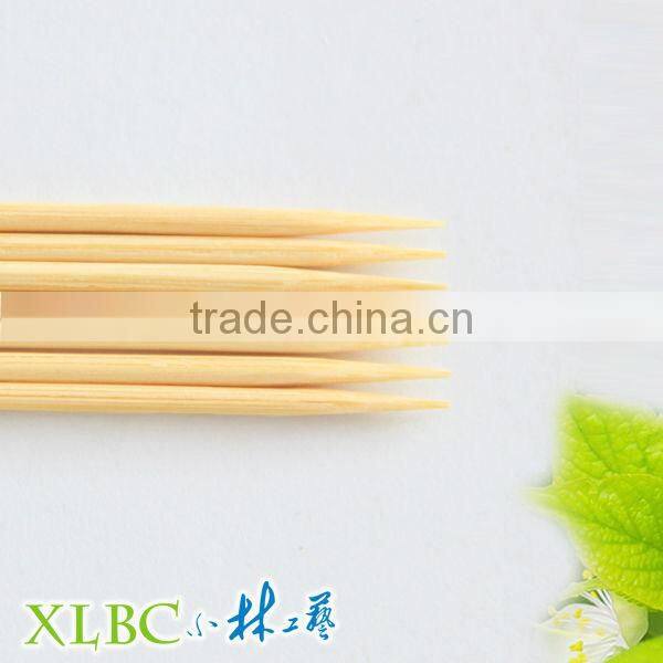 6.5cm*1.8mm C little round Jar bamboo two point toothpick