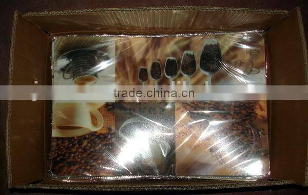 new design pvc coffee table mat dining table mat