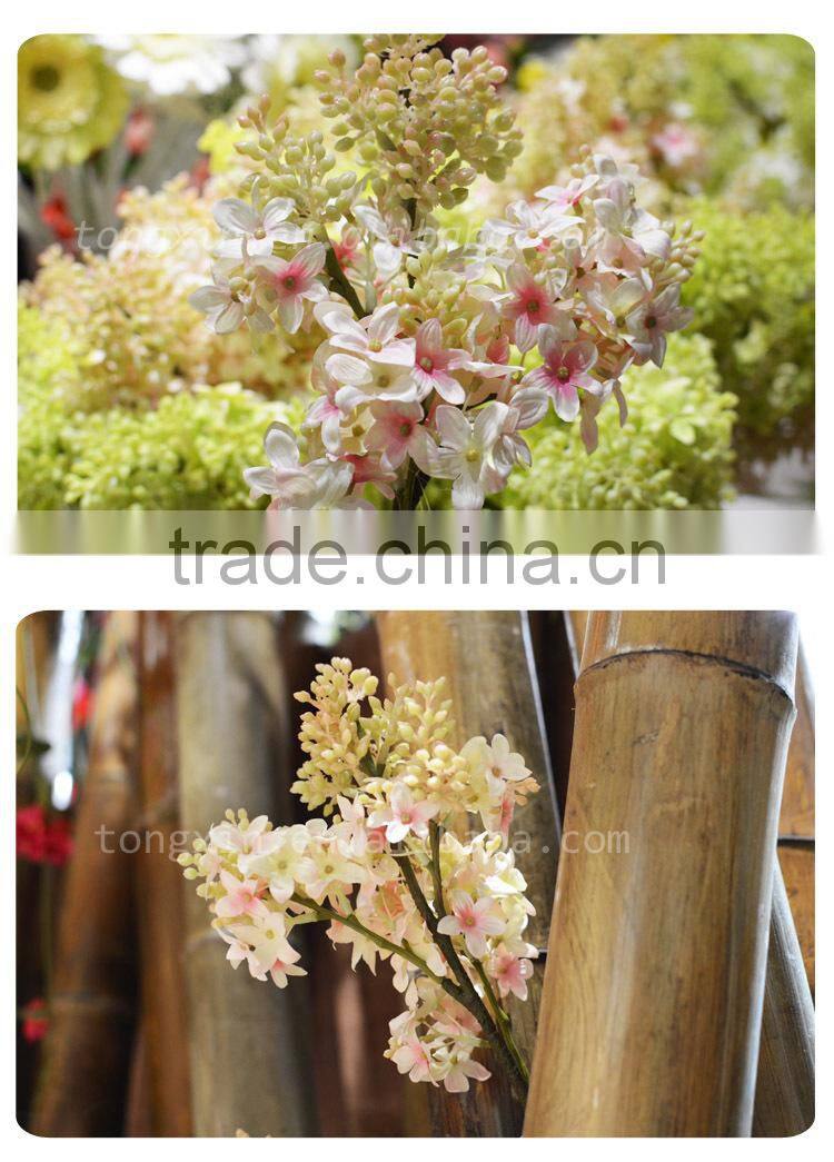 fabric wholesale silk cloth flower for home and wedding decoration artificial lilac flowers