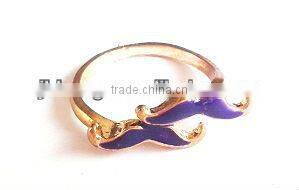 cute two beard Alloy ring