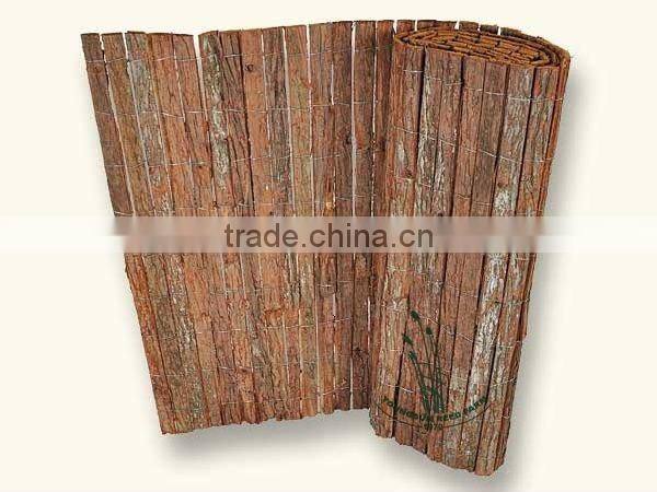 ornamental bark fence