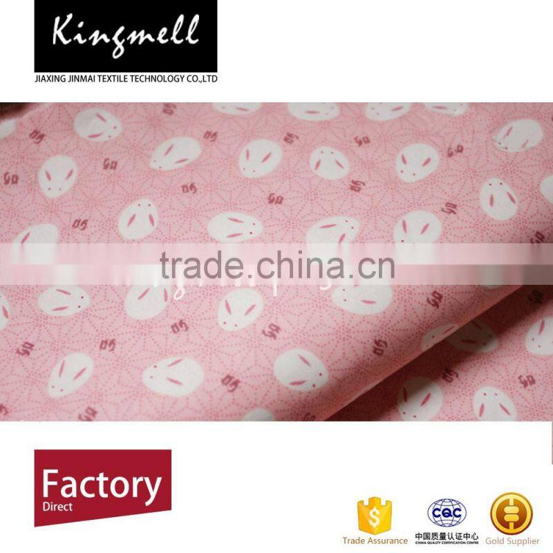 Digital Print Custom Design Cute Pink Printed Cotton Fabric