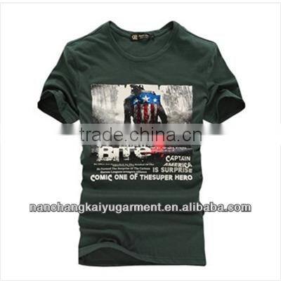 2017 new Mens summer leisure T shirt, fashion slim short sleeve O neck T shirt printing