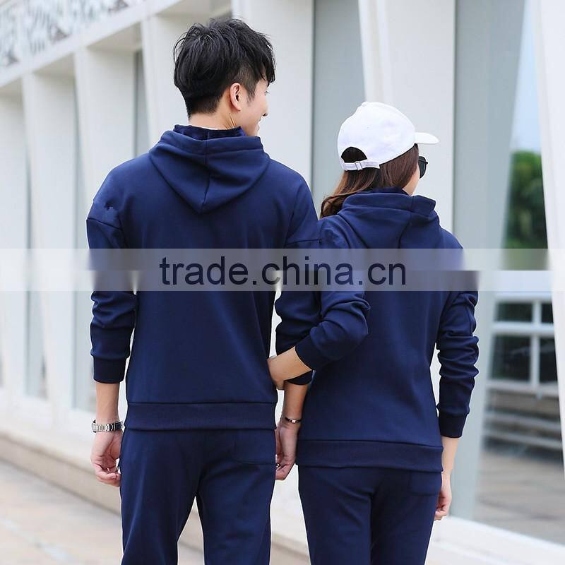 Hot sale Couples sports suit/custom tracksuit for men and women