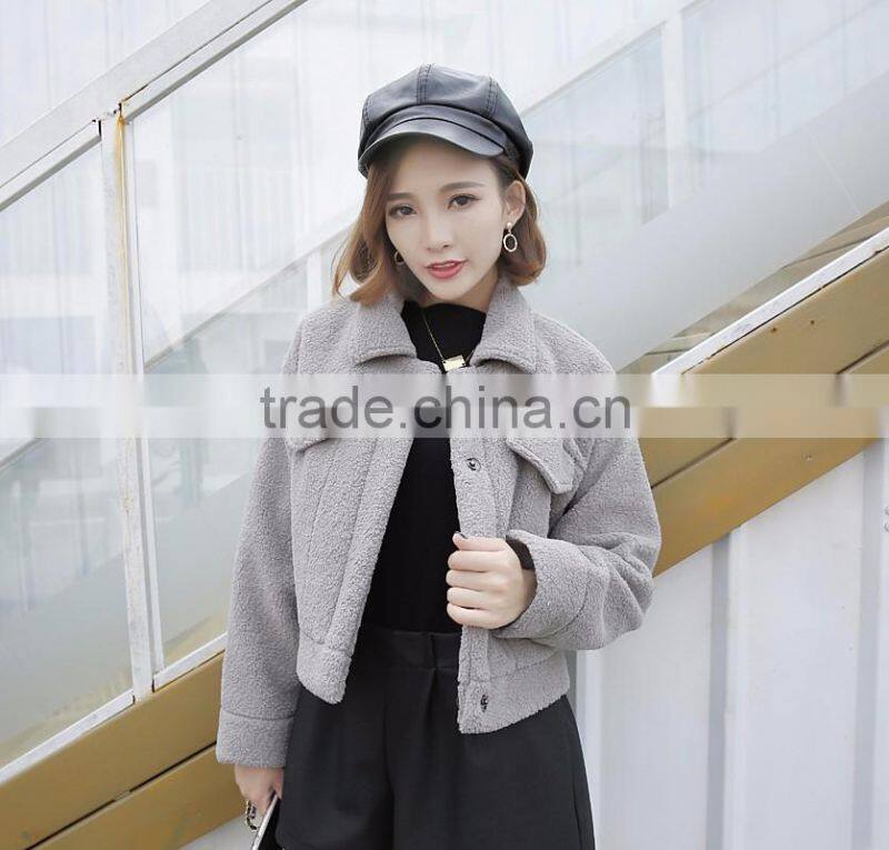 New product plain blank thick warm women's winter coat