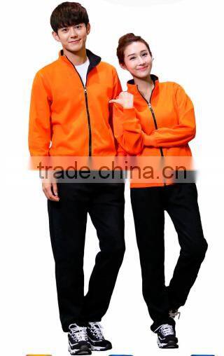 Custom stand collar color men's fitness hoodie polar fleece with zipper no hoods