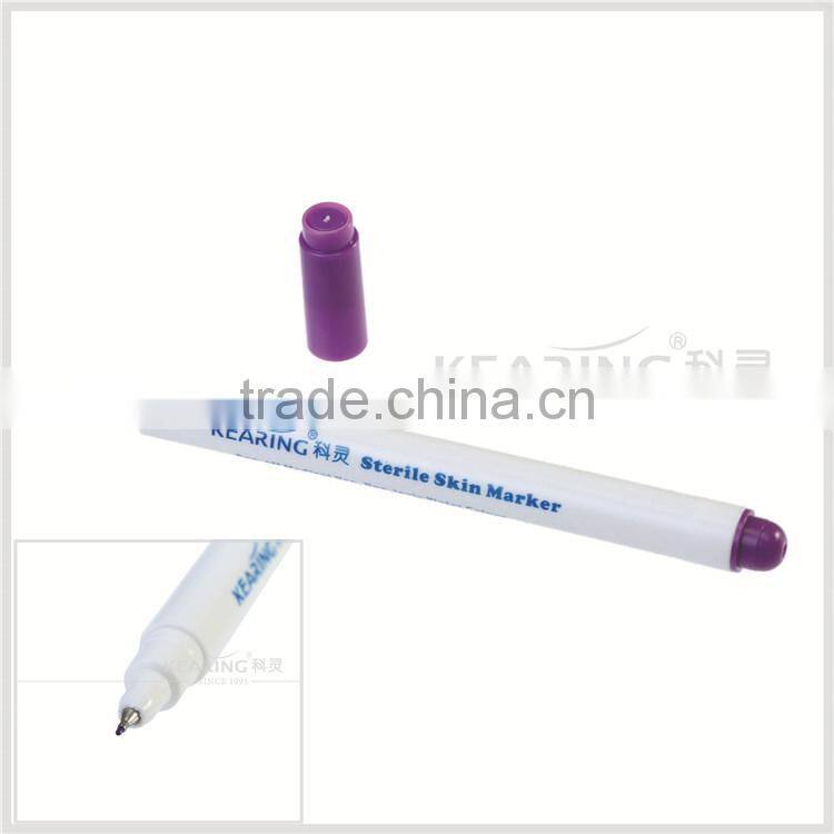 Kearing High Quality Sterile Violet Skin Surgical Marker Fine Tip 0.5mm with Ruler Skin Marker for Doctor Use # SM05