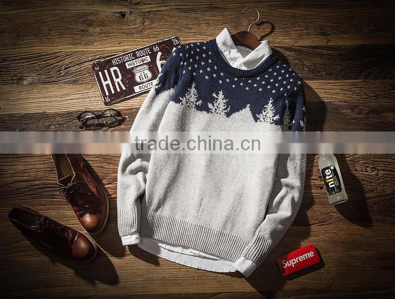 GZY High grade men garment wholesale stylish sublimation sweater