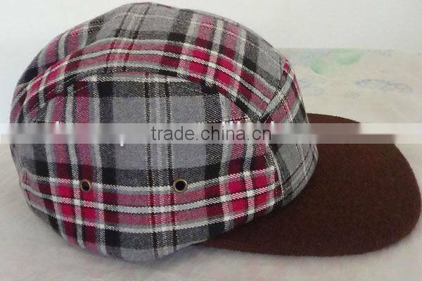 Hot selling wool suede 5 panel cap wholesale custom