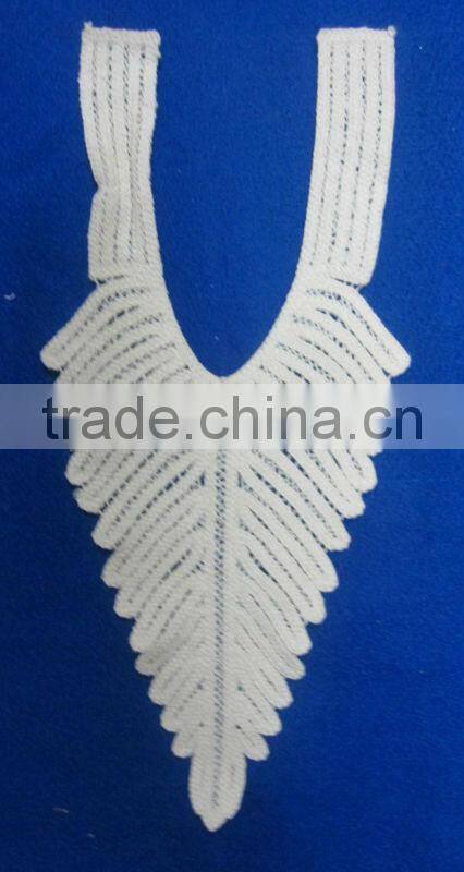 machine crochet collar lace design