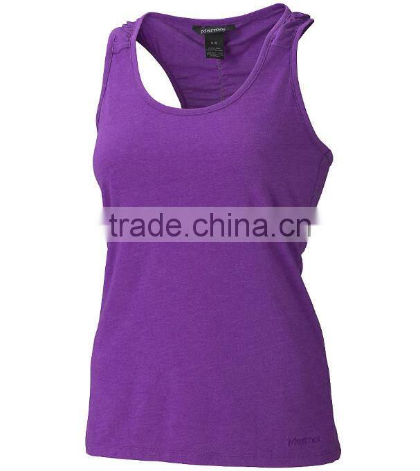 Cheap purple tank top for women sleeveless breathable purple tank top