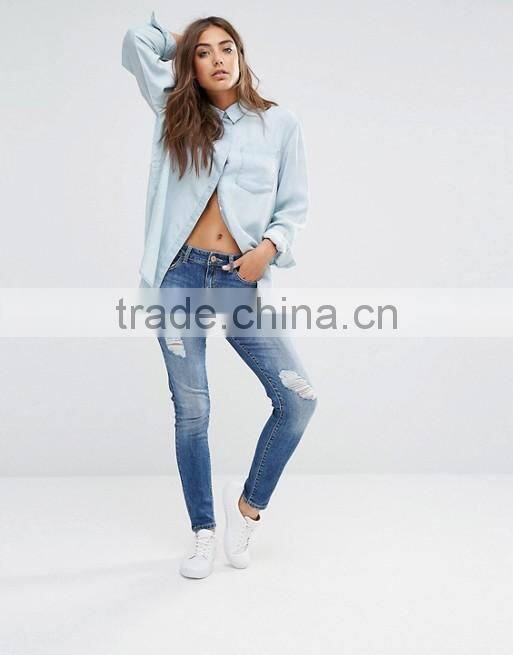 women new model jeans pent style jeans manufacturers china
