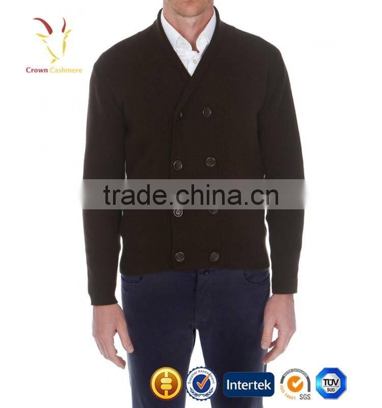 Luxury Mens Cashmere Sweater Cardigans with Buttons