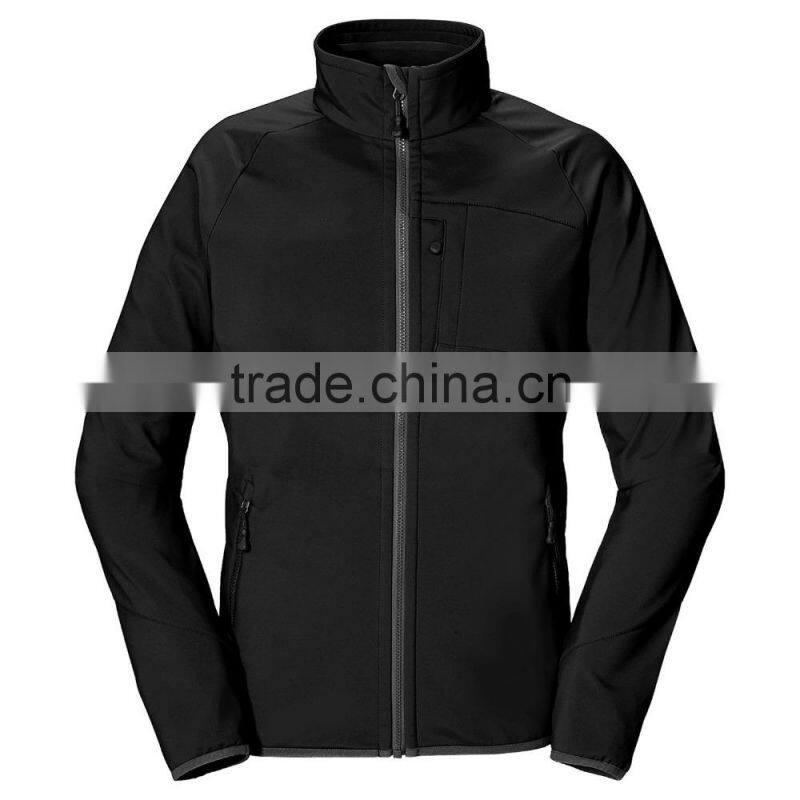 modern black outdoor camping men softshell windcheater