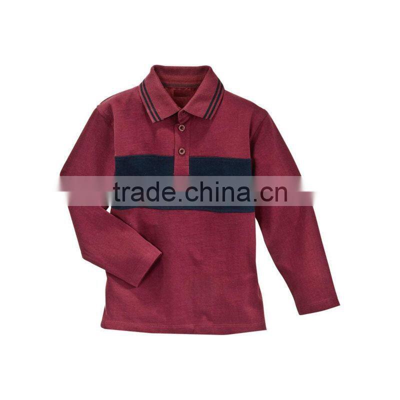 BOYS STRIPED RUGBY POLO T SHIRT