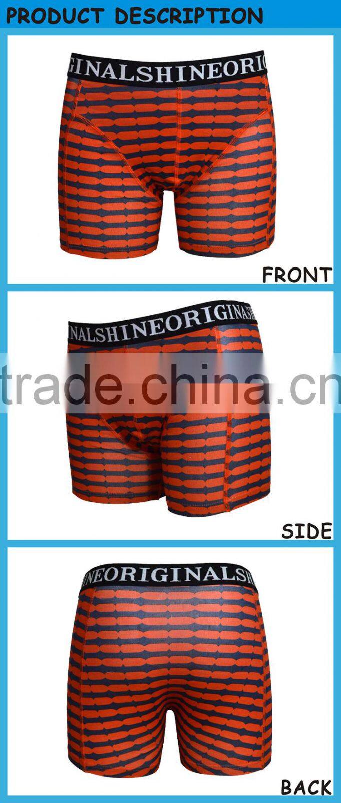 Factory OEM Customize Man's Cotton Fabric Boxer Shorts Underwear Suit