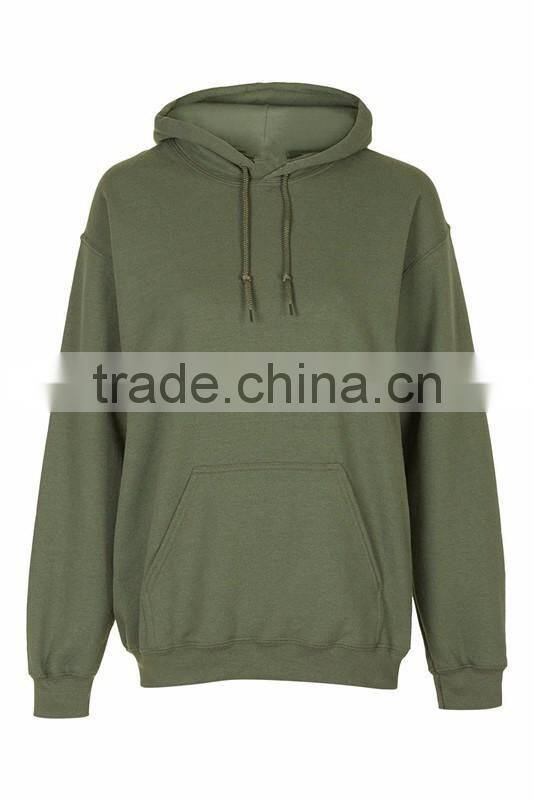 2017 spring new look male 100% cotton plain hoodie